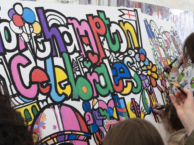 Northampton Town Council hosted a free St George's Day event on the Market Square on April 26, which included many family-friendly, fun activities.