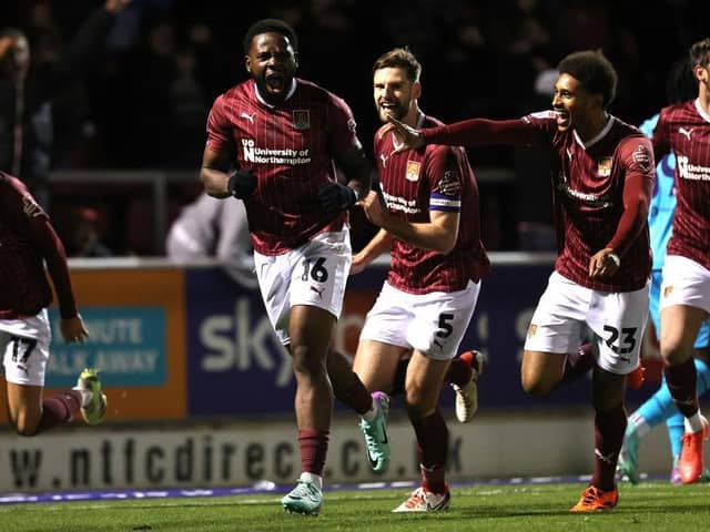 Tyreece Simpson scored a last-gasp winner for the Cobblers when they beat Oxford United 2-1 at Sixfields on December 23 (Picture: Pete Norton/Getty Images)