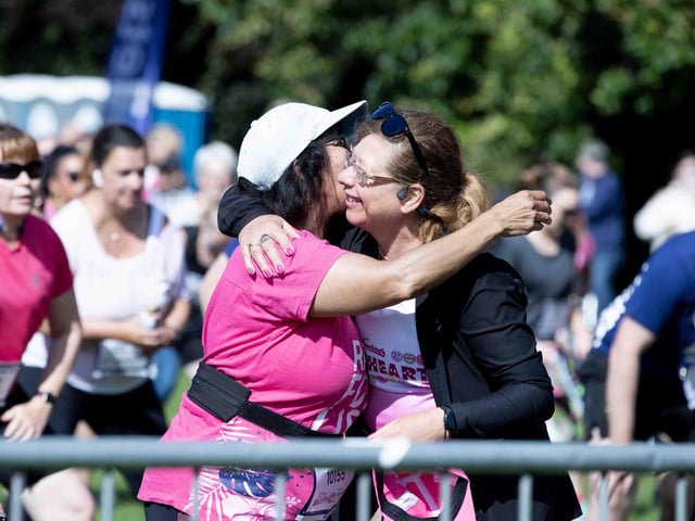 Walkers, runners and joggers completed two laps of Abington Park for the 10k Race for Life on Sunday (July 14).