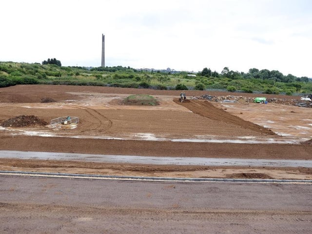 The land immediately behind the East Stand where the old athletics track used to be