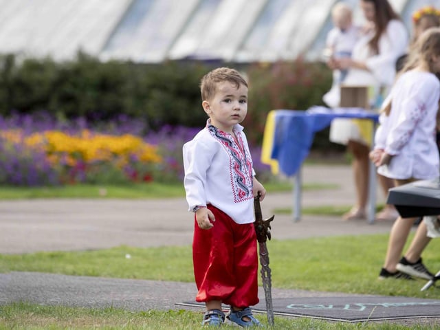 Delapré Abbey hosted the event on August 24, which saw people come together to celebrate the Ukrainian culture and pray for the country.