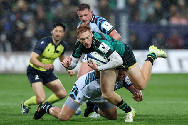 George Hendy on the charge (photo by David Rogers/Getty Images)