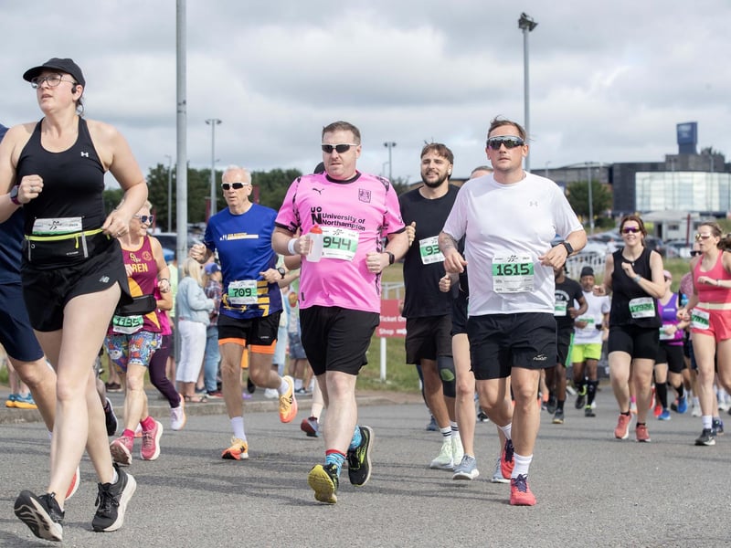 Hundreds of runners took part in the event on Sunday May 31, which started and ended at Sixfields Stadium.