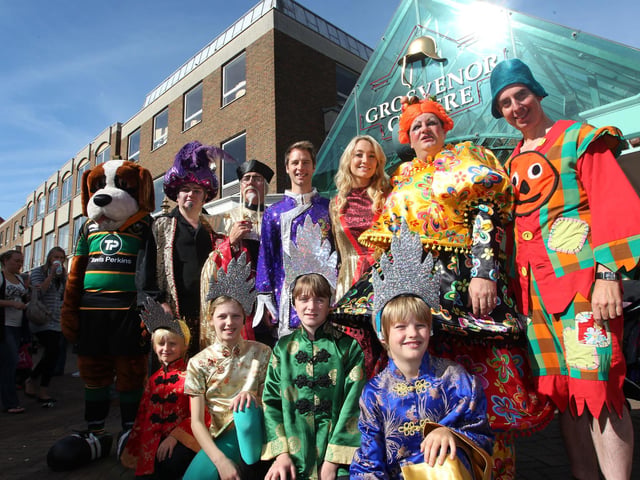 Nineties pop legend Chesney Hawkes and former Hollyoaks star Melissa Walton plus the cast of the Christmas panto at The Deco Theatre in 2010 (pictured at the grosvenor centre)
