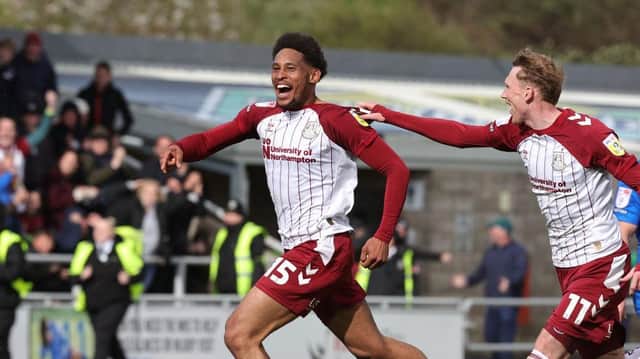 Will Hondermarck's first senior goal was a brilliant strike and came at a vital moment in Cobblers' push for promotion