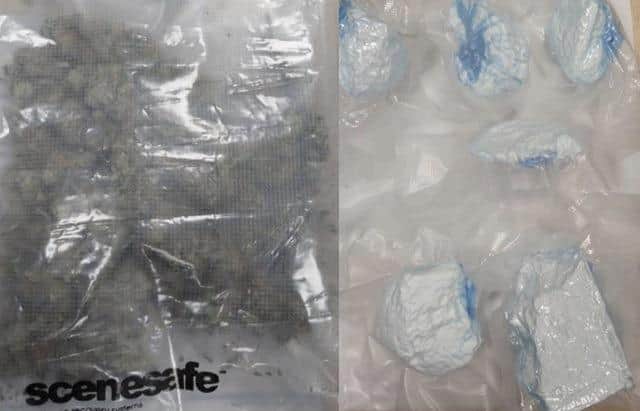Some of the drugs seized across three addresses in Northampton.