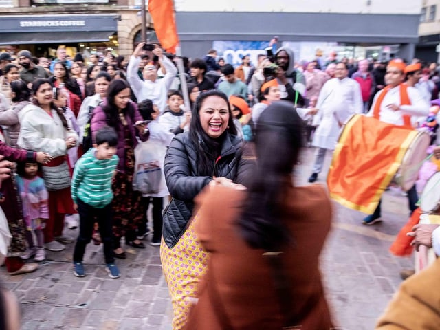 The parade and wider Diwali festival took place in Northampton town centre on Saturday October 26.