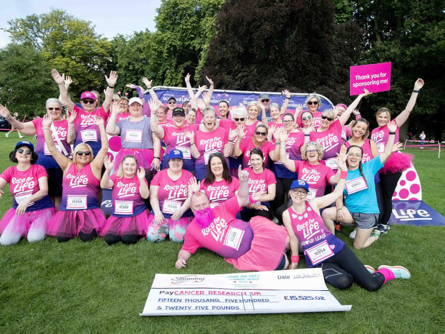 Abington Park turned pink on Sunday July 14 for the 3k and 5k Race for Life events.