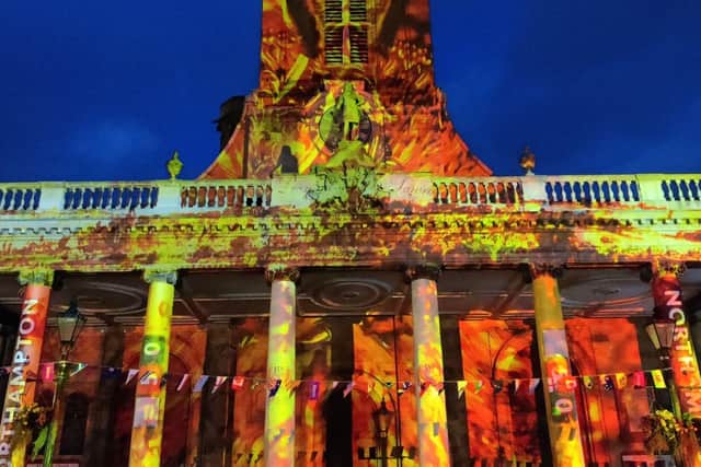 The 'Fire Fantastic' lights show will be projected onto All Saints' Church from Thursday to Saturday, from 7.30pm each night.