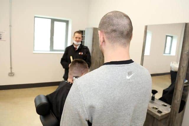 The onsite barber shop training room at HMP Five Wells Wellingborough/National World