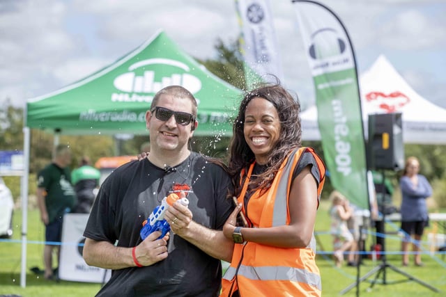 A family-friendly fun run, with water slides and obstacles, took place at Upton Country Park on Saturday (August 12) to raise funds for a Northampton charity.