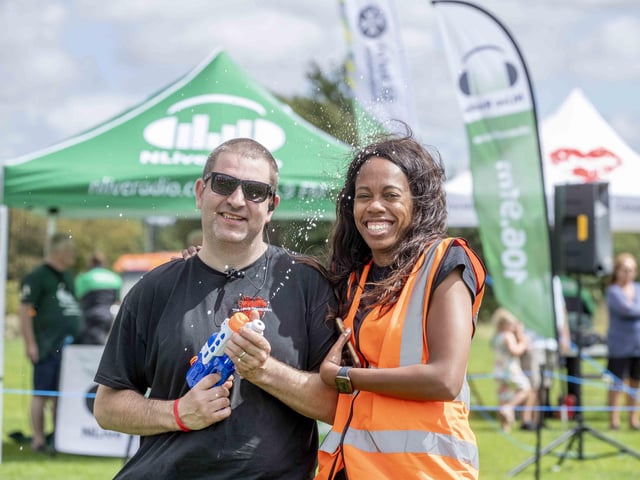 A family-friendly fun run, with water slides and obstacles, took place at Upton Country Park on Saturday (August 12) to raise funds for a Northampton charity.