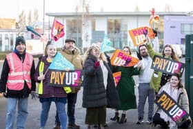 National Education Union (NEU) teacher members striked across Northampton on Wednesday, February 1 against cuts to pay and education