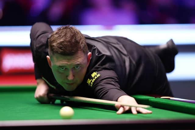 Kyren Wilson made the 500th century of his professional career as he beat Marco Fu in the first round of the Welsh Open
