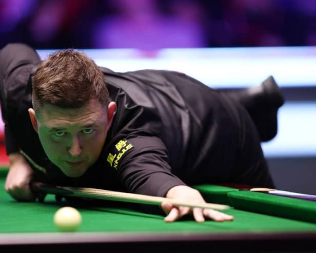Kyren Wilson made the 500th century of his professional career as he beat Marco Fu in the first round of the Welsh Open