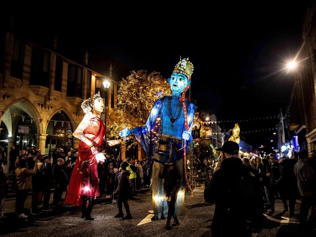 The parade and wider Diwali festival took place in Northampton town centre on Saturday October 26.