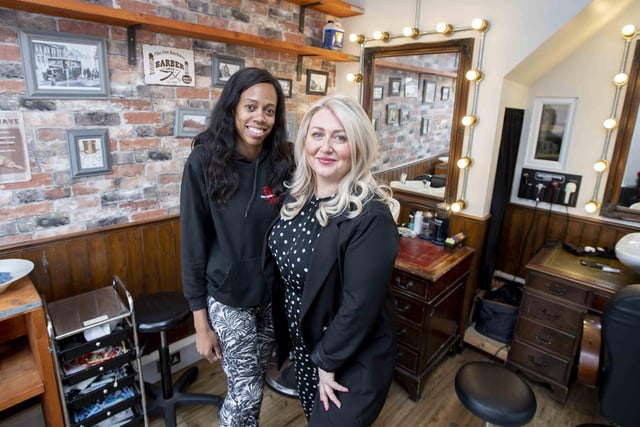 Lorraine Lewis, CEO of The Lewis Foundation and Natalie Faulkner, owner of Beauty Withinn.