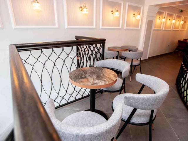 Inside new cafe which has opened at the former Nationwide building on the corner of Drapery and Mercer's Row