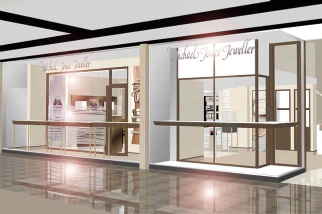 The plans for the new-look Michael Jones Jeweller in Grosvenor Shopping Northampton