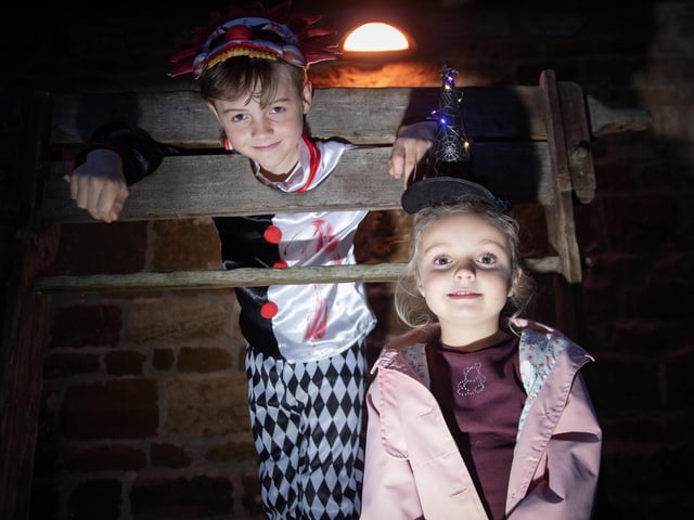 Delapre Abbey hosted a spooky trail for families on Friday October 31.