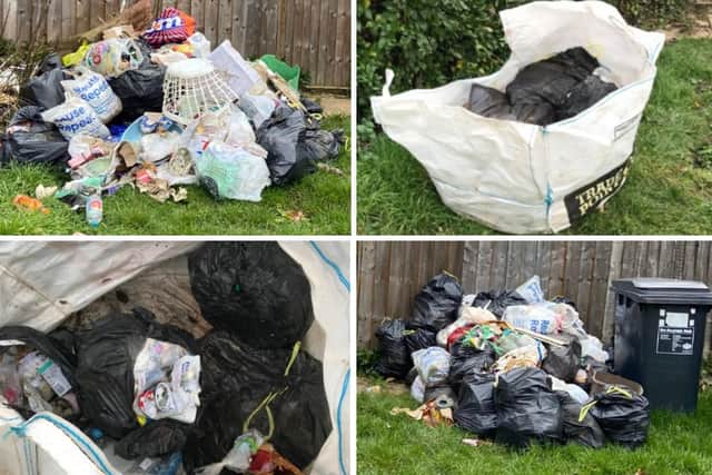 Adele Batchelor, landed a £1,600 court bill over bags of rotting rubbish dumped in Bellinge
