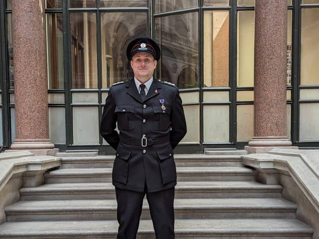 Nick Gayton represented Northamptonshire Fire &amp; Rescue Service at the Cenotaph parade on Sunday 