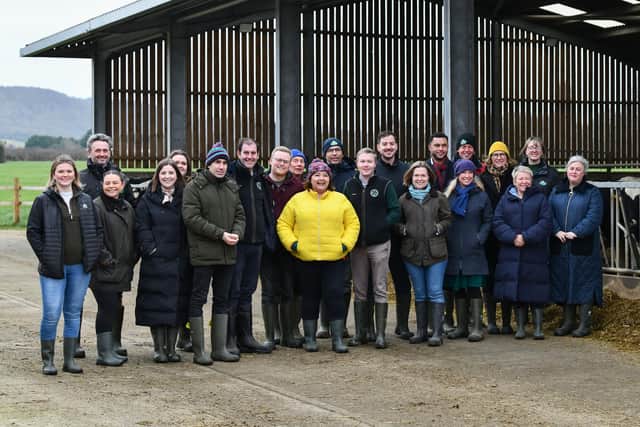 MPs with farmers and NFU advisers on the NFU’s Food and Farming Fellowship Scheme visit