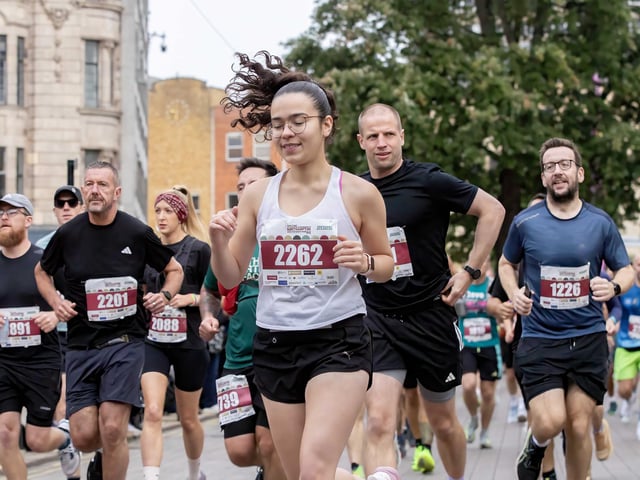 Hundreds of runners took part in the half marathon around the town on Sunday September 14.
