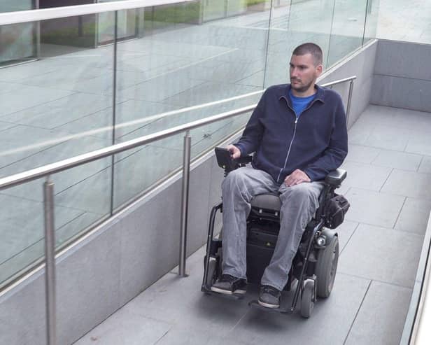 Powered wheelchair user