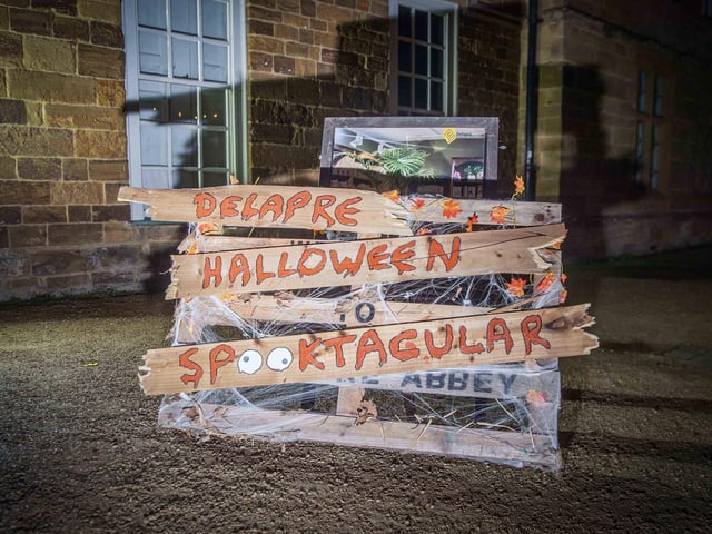 Delapre Abbey hosted a spooky trail for families on Friday October 31.