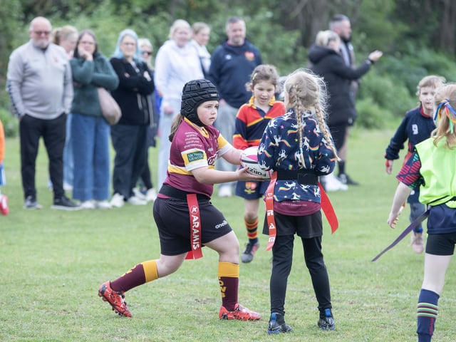 Under 7s girls rugby festival at Northampton Old Scouts on Sunday May 3