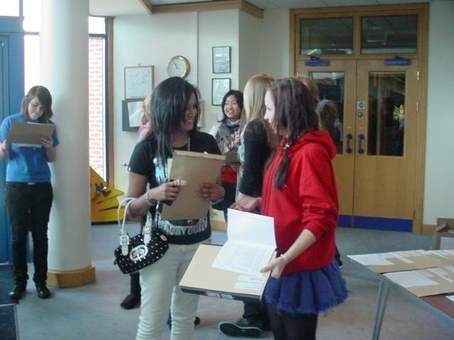 GCSE students at Northampton High School celebrating their exam results.
Submitted picture from Jo Fitzroy-Ezzy marketing manager at the school.