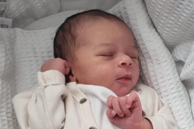 Karoly Okuhle born at 10.37am on July 20 at Northampton General Hospital, weighing 5lbs 9oz.