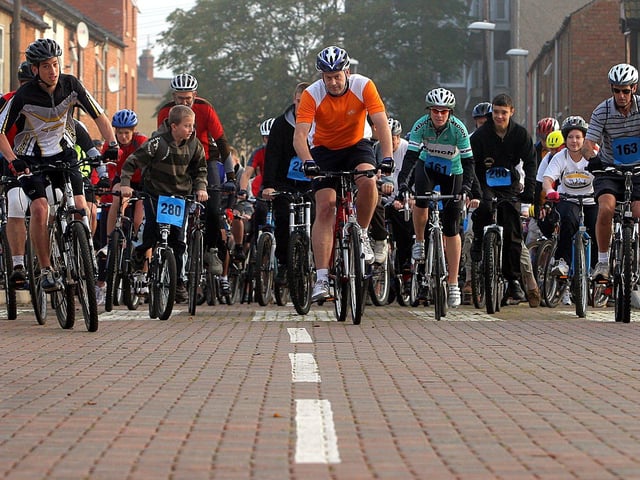 2008 - Cycle For Cynthia Charity bike ride from Franklins Gardens in Northampton.