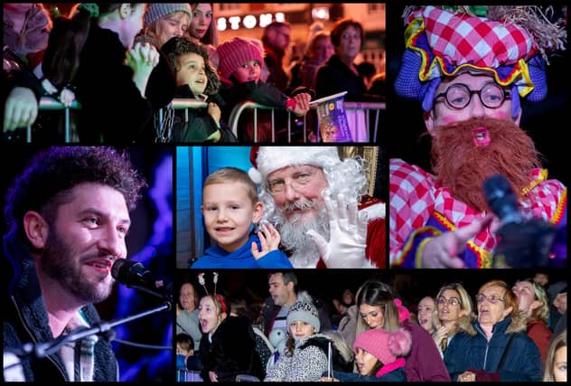 Panto stars, Santa and singer Billy Lockett all joined the fun as Northampton switched on Christmas lights on Saturday (November 28).