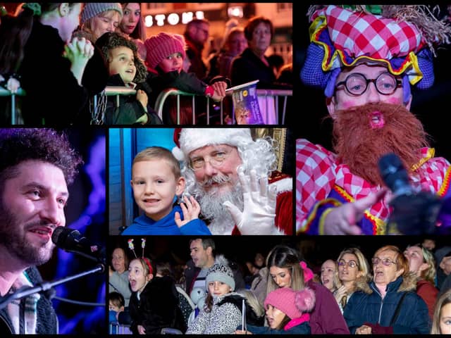 Panto stars, Santa and singer Billy Lockett all joined the fun as Northampton switched on Christmas lights on Saturday (November 28).