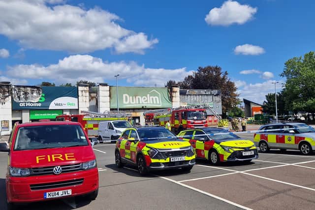 Pictures taken on Monday morning (June 2) show the devastating aftermath of a huge fire which ripped through Dunelm and Pets at Home at Nene Valley Retail Park in Northampton on Saturday afternoon (May 31).