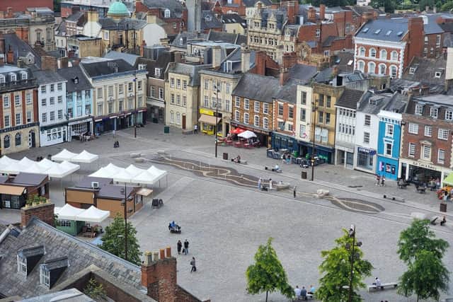 The incidents are alleged to have happened in Northampton's Market Square.