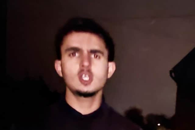 Police would like to speak to the man in the image.