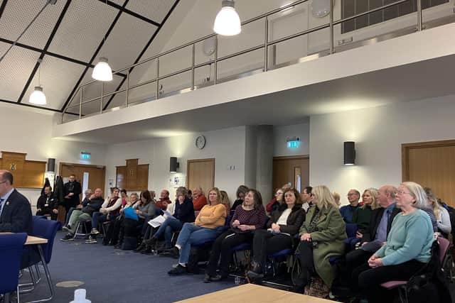 Dozens of residents attended the planning committee meeting to show their strength of feeling about the plans.
Credit: Nadia Lincoln