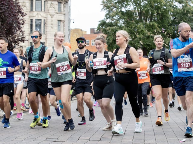 Hundreds of runners took part in the half marathon around the town on Sunday September 14.