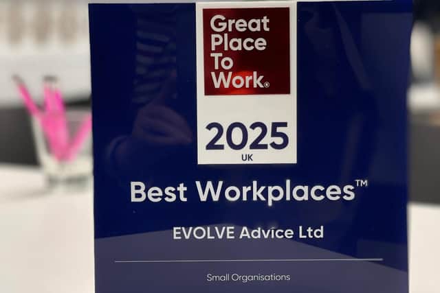 EVOLVE Advice achieved a place in the top 100 UK small businesses list