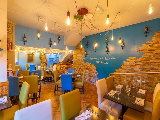 Ciao Bella are serving a three-course meal, including a champagne cocktail on arrival, for £44.95 per person.