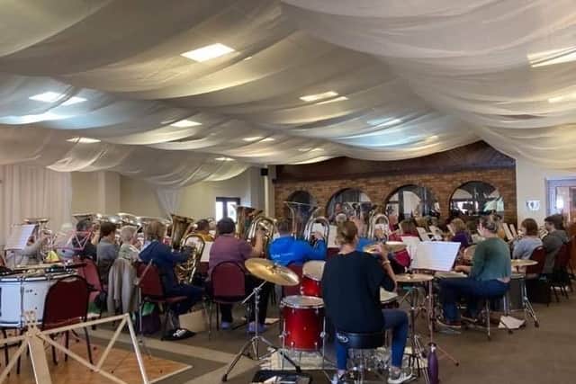 Towcester Studio Band and Boobs and Brass rehearsals