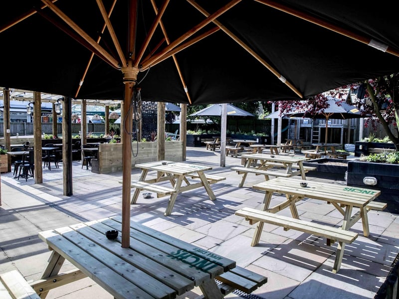 The Harlestone Road pub's garden has had a stylish makeover