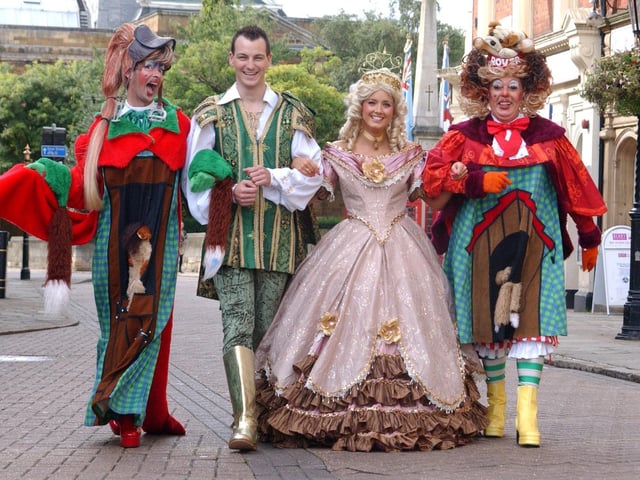 Some of the other cast members of Cinderella at Royal and Derngate in 2008