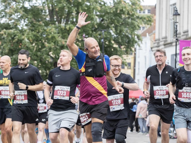 Hundreds of runners took part in the half marathon around the town on Sunday September 14.