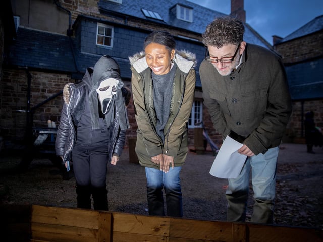 Delapre Abbey hosted a spooky trail for families on Friday October 31.