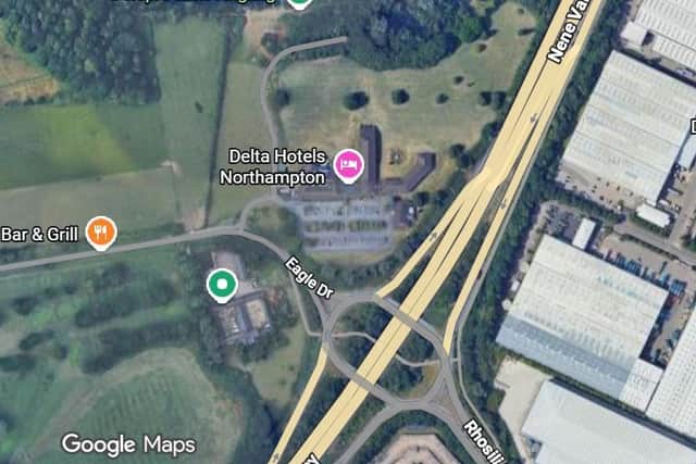 Northamptonshire Police said the incident happened the field at the back of Northampton’s Marriott Hotel in Eagle Drive