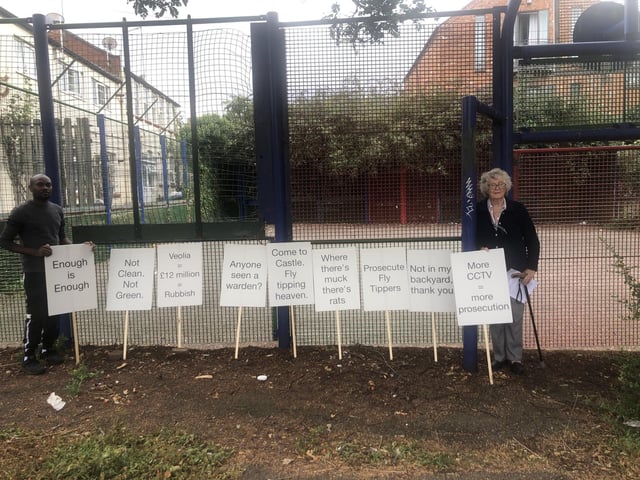 Councillor Stone said: "This area is massively fly tipped- no prosecutions. Please cut back the over growth that is used by drug dealers. Thank you."